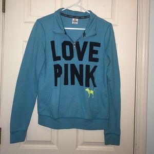 Blue Pink quarter zip jacket